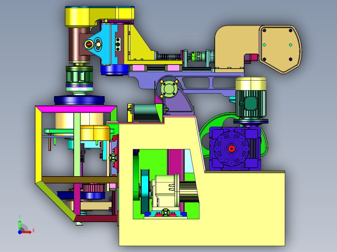 陶瓷制品自动滚压成型设备前视图