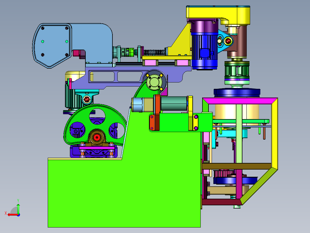 陶瓷制品自动滚压成型设备后视图