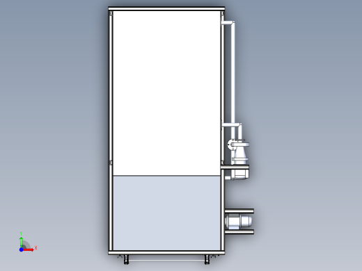 网链式水果清洗机含三维二维说明书前视缩略图