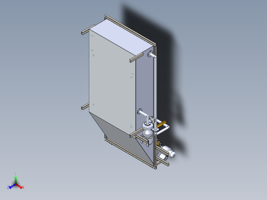 网链式水果清洗机含三维二维说明书正等轴测缩略图