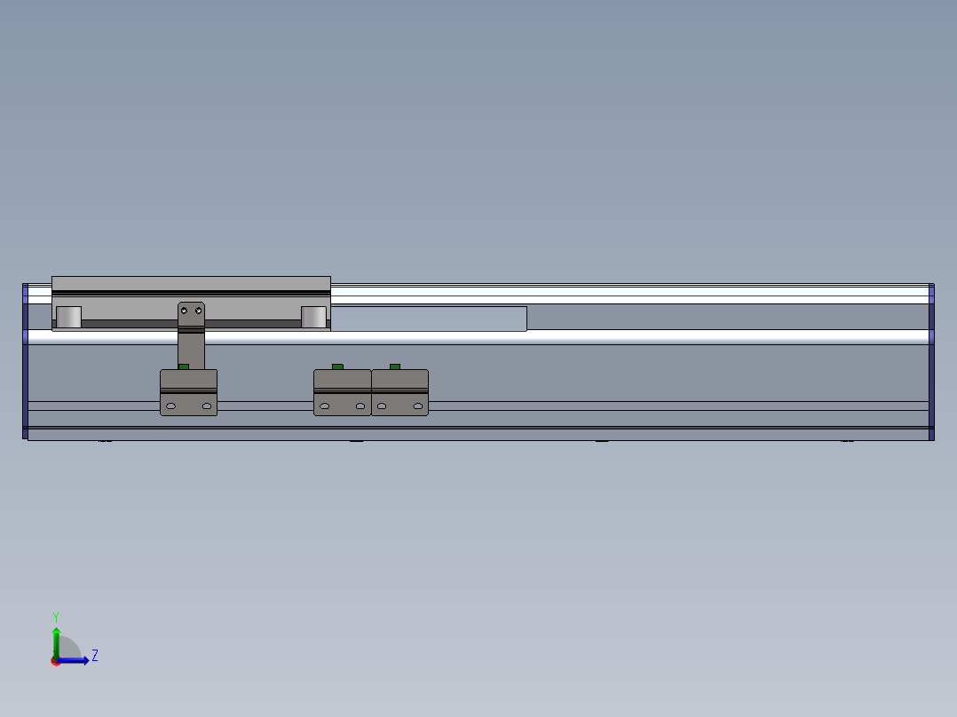 电动滑台模组SDM175内置模型左视图