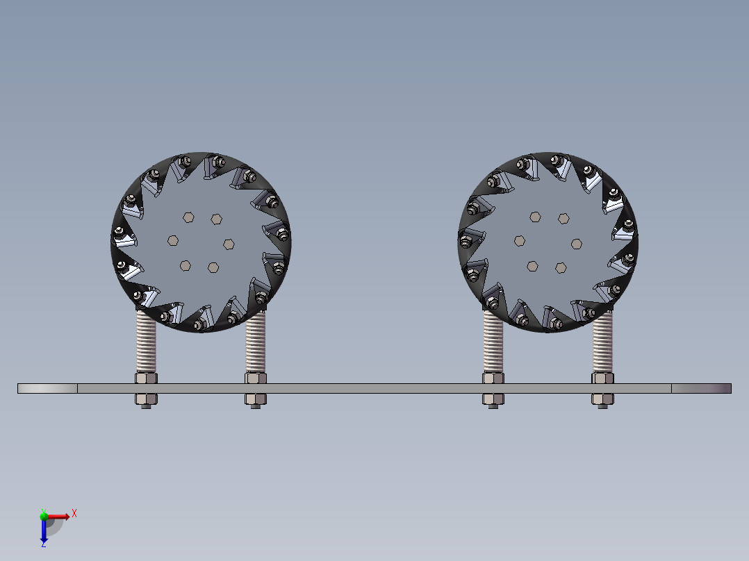 全方位轮（三维+课设+程序+二维）俯视图