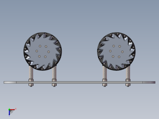 全方位轮（三维+课设+程序+二维）俯视缩略图