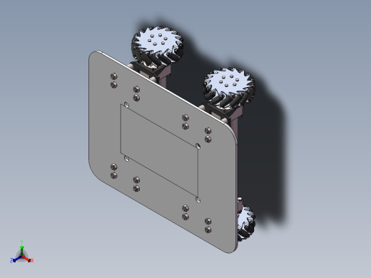 全方位轮（三维+课设+程序+二维）正等轴测缩略图