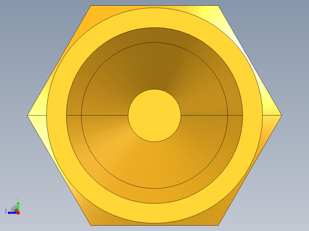 扩口式工业通用硬管接头Cap Nut 640F-3右视图