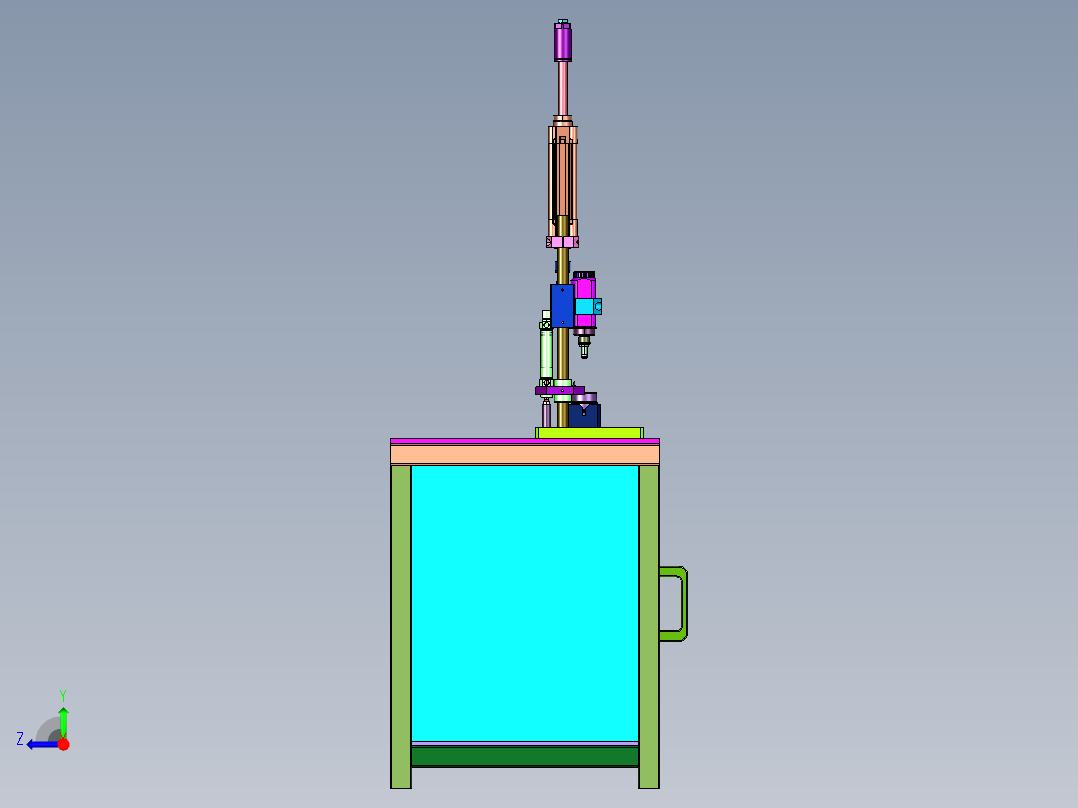 储能式植钉焊机右视图
