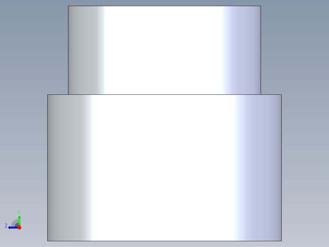 CPVC管件11-Sch80_ReducerCoupling_SxS_9829-251_2in x 1.5in右视图
