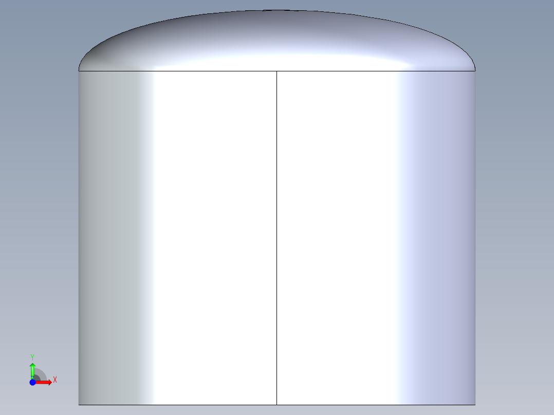 聚氯乙烯配件20-Sch80_Cap_FPT_848-007 _0.75in前视图