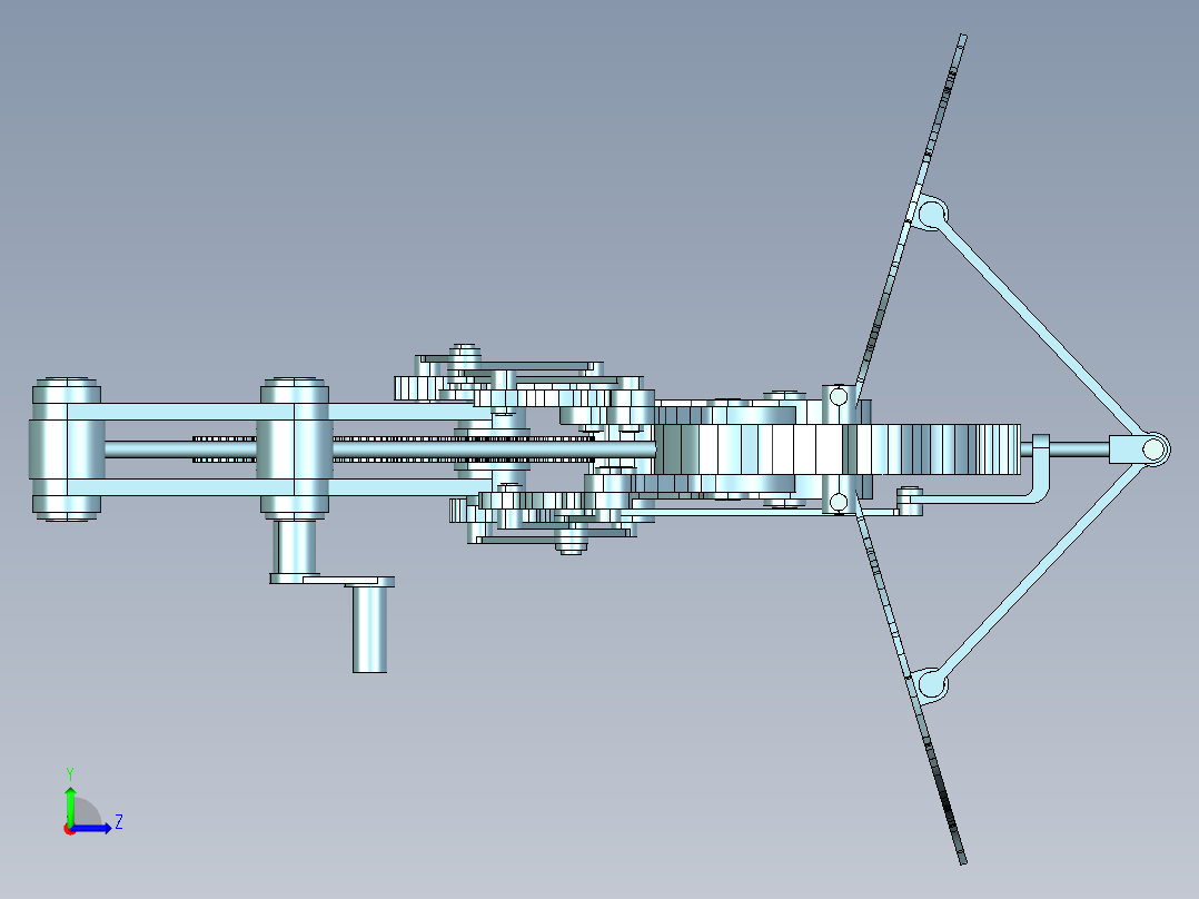 飞马机械模型左视图