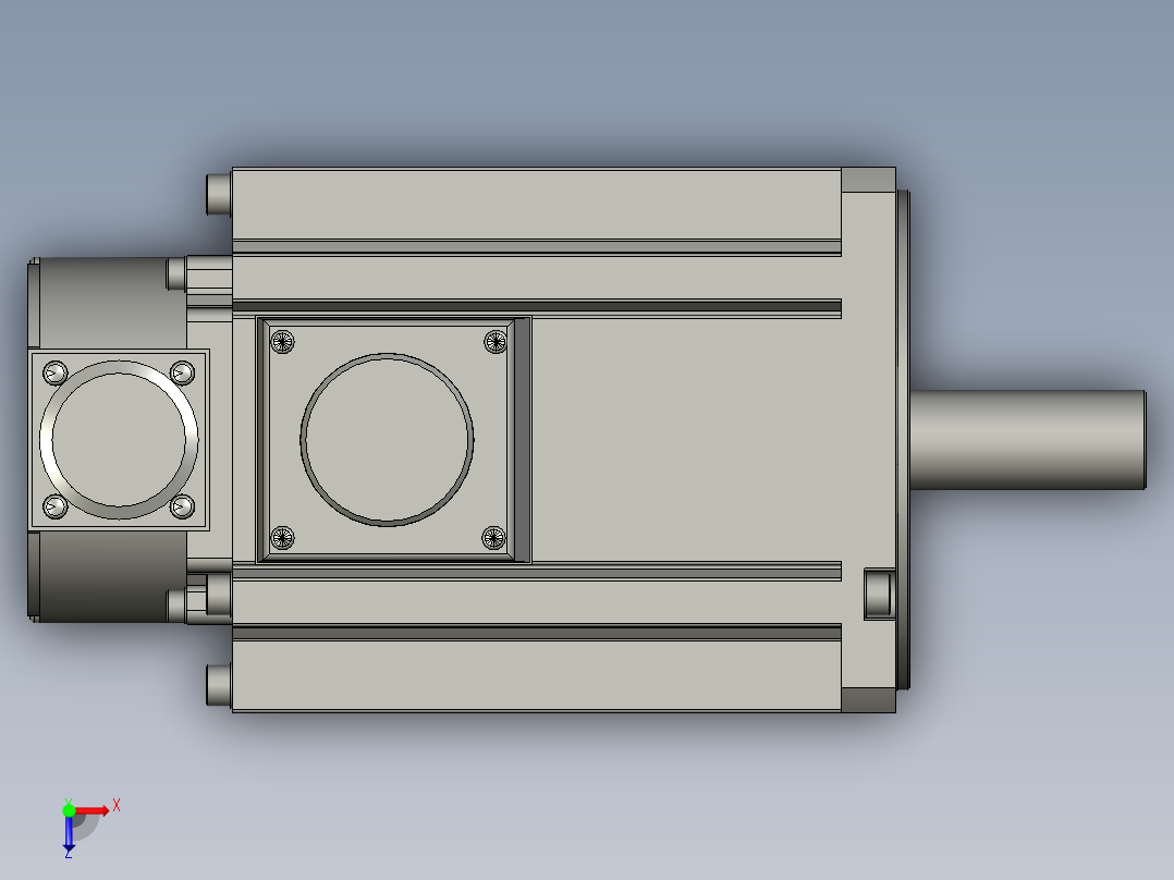 3000W MSME伺服马达俯视图