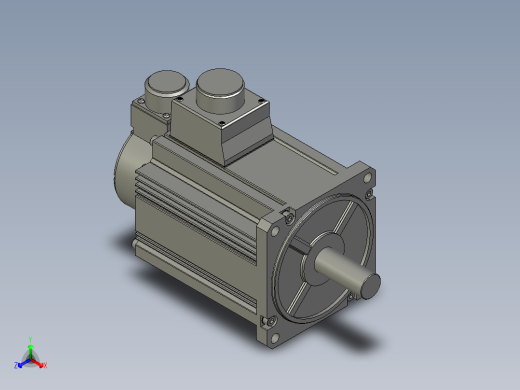 3000W MSME伺服马达正等轴测缩略图