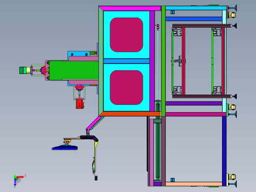 视觉引导显示器偏光片贴附机俯视缩略图