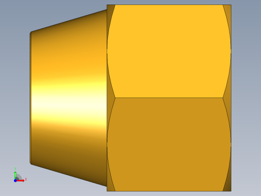 扩口式工业通用硬管接头Short Nut 41FS-14前视缩略图