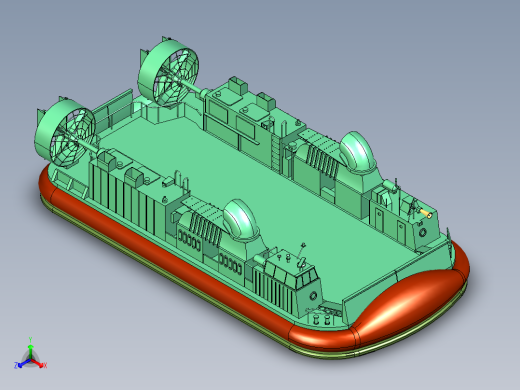 返回母舰登陆艇气垫