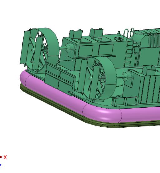 返回母舰登陆艇气垫