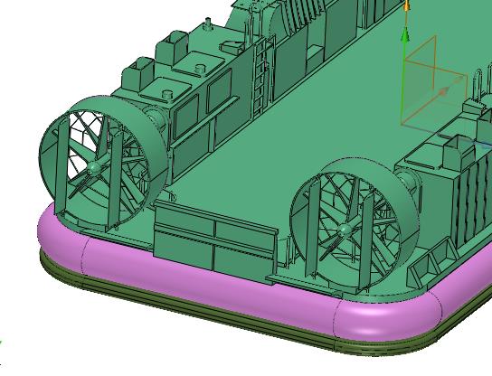 返回母舰登陆艇气垫