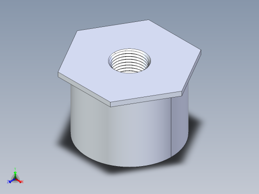CPVC管件17-Sch80_ReducerBushing_FPTxSPIG_9838-247_2in x 0.5in正等轴测缩略图