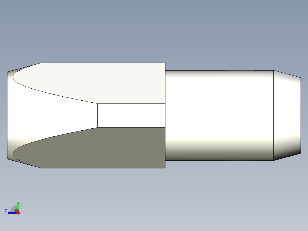 定位配件(A)2263-3D多系列多零件图纸模型右视图