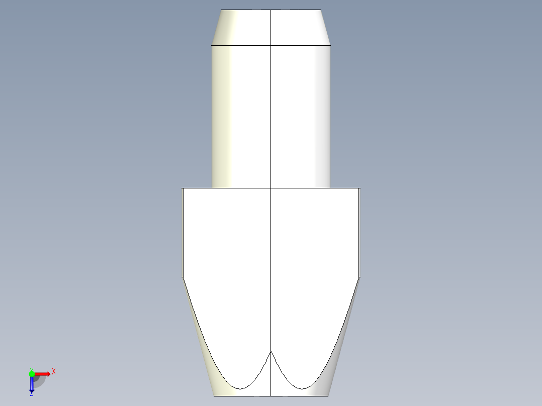 定位配件(A)2263-3D多系列多零件图纸模型俯视图