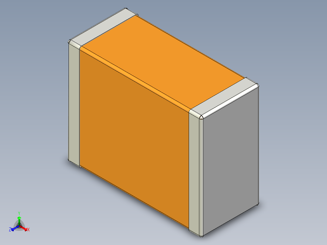 元器件3D封装C1210_14044主视图