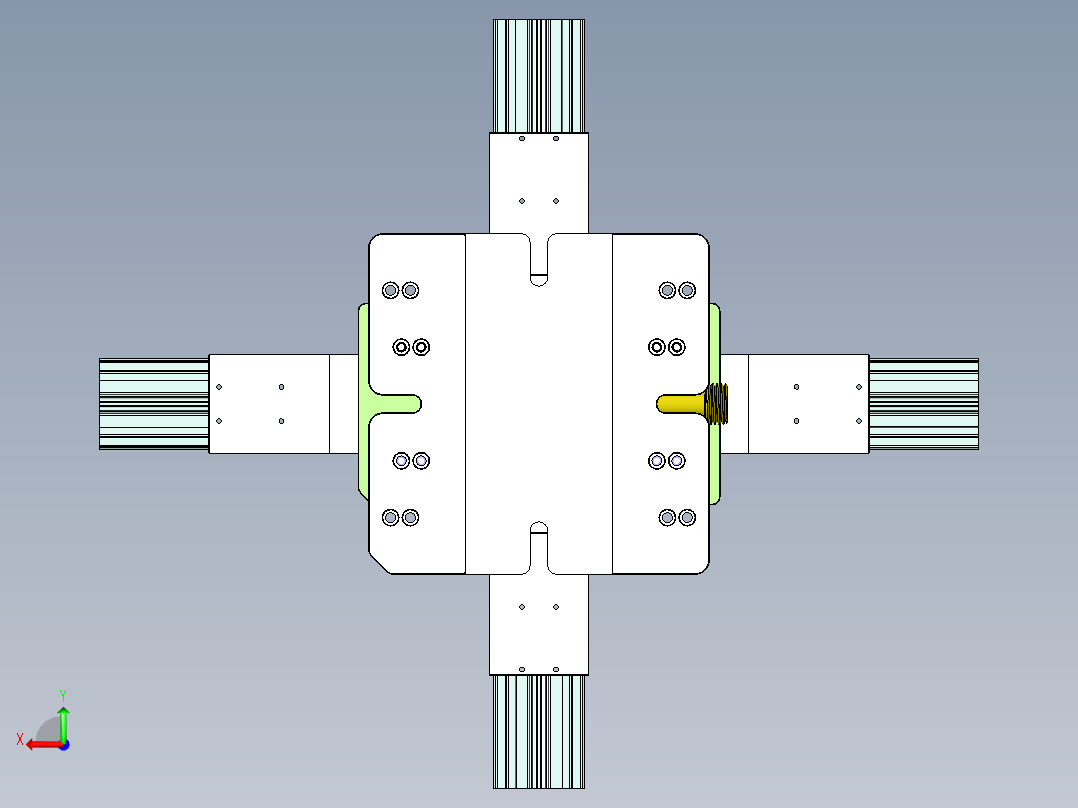 X2-CNC8笔记本CNC工装夹具三维模型-1130后视图