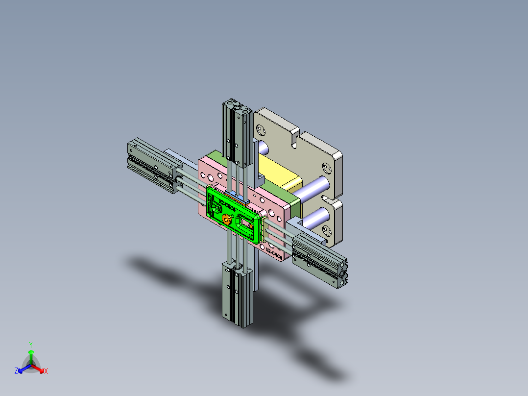 X2-CNC8笔记本CNC工装夹具三维模型-1130正等轴测图