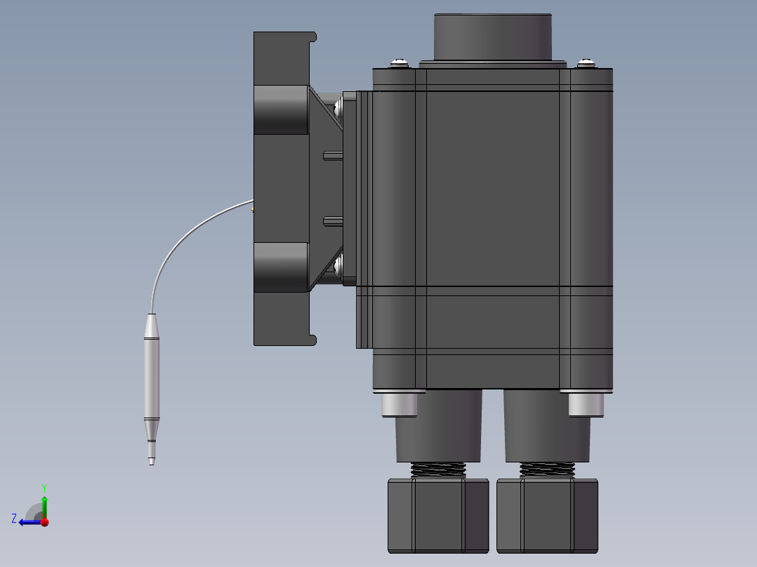 常用电伴热带温度控制器sw19可编辑右视图