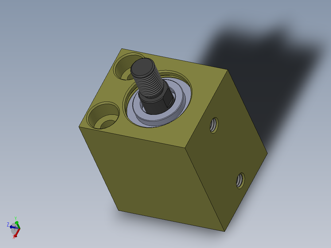 A0002512-气缸（方形 - 短行程）20x10x15毫米