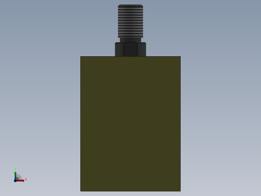 A0002512-气缸（方形 - 短行程）20x10x15毫米前视缩略图