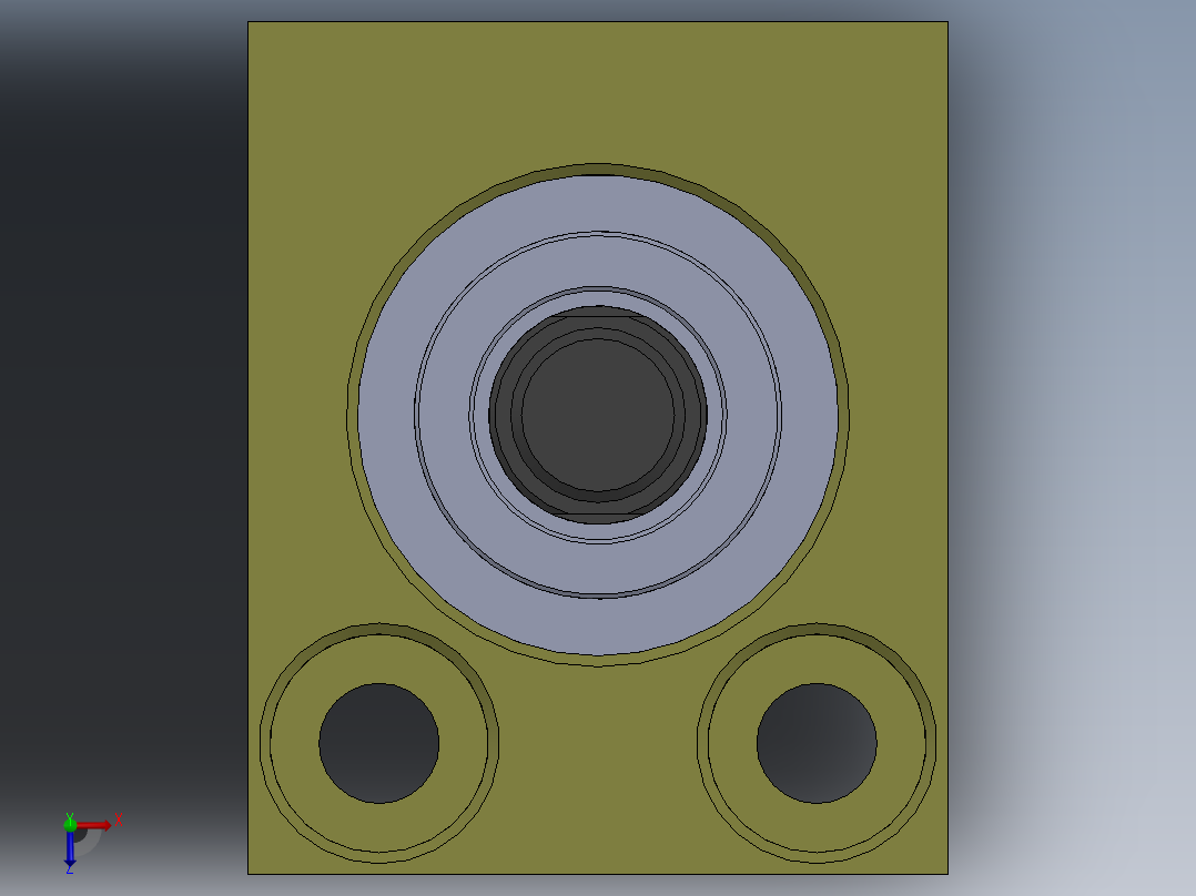 A0002512-气缸（方形 - 短行程）20x10x15毫米俯视图