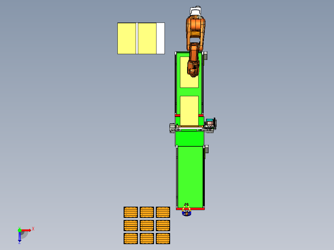 大型书籍切割生产线俯视图