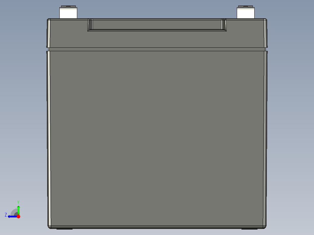 电池仓、电池(45)右视图