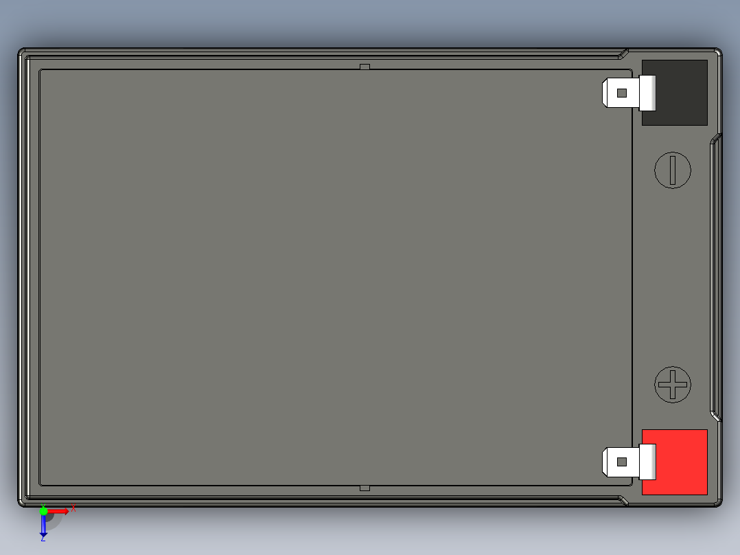 电池仓、电池(45)俯视图