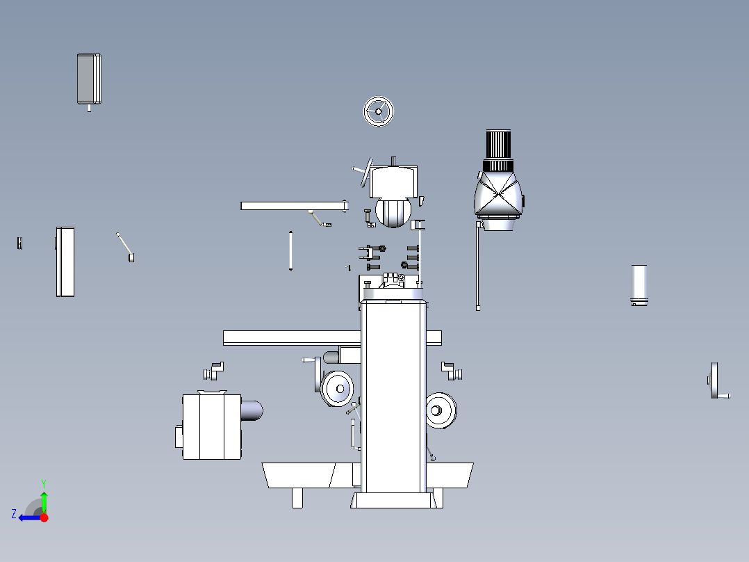B3003822-立式磨床右视图