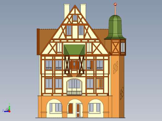 房子、建筑(250)右视缩略图