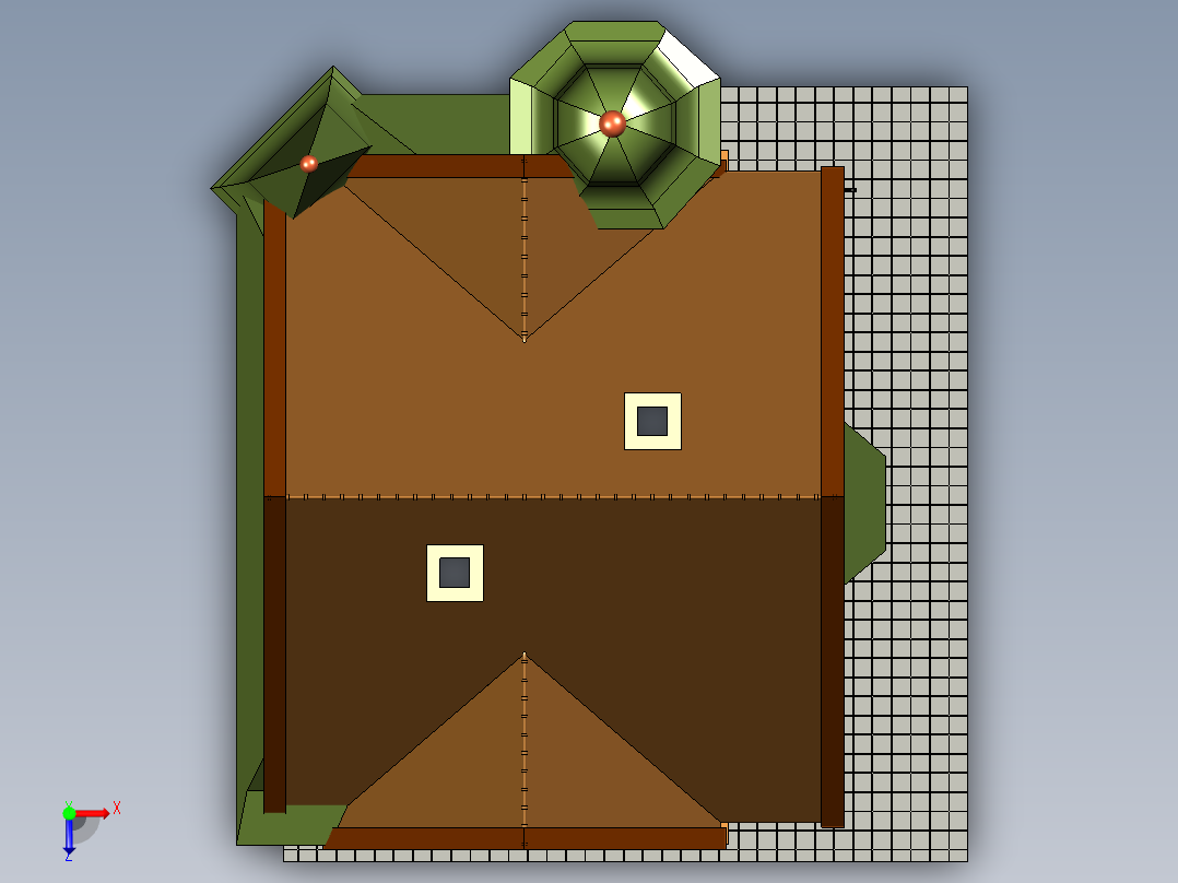 房子、建筑(250)俯视图