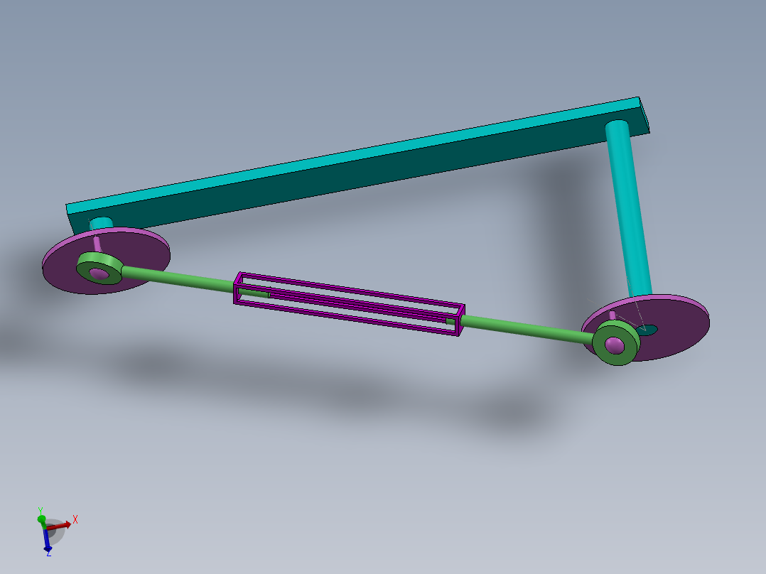 机械联动系统主视图