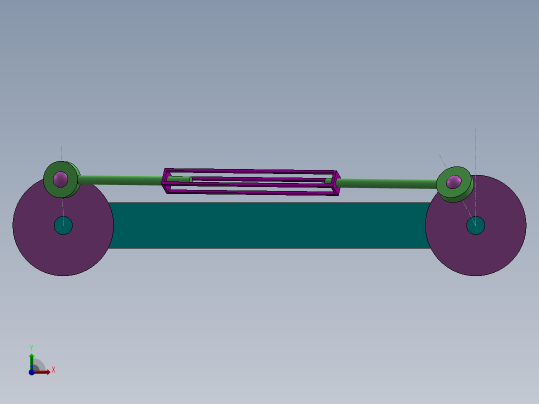机械联动系统前视图
