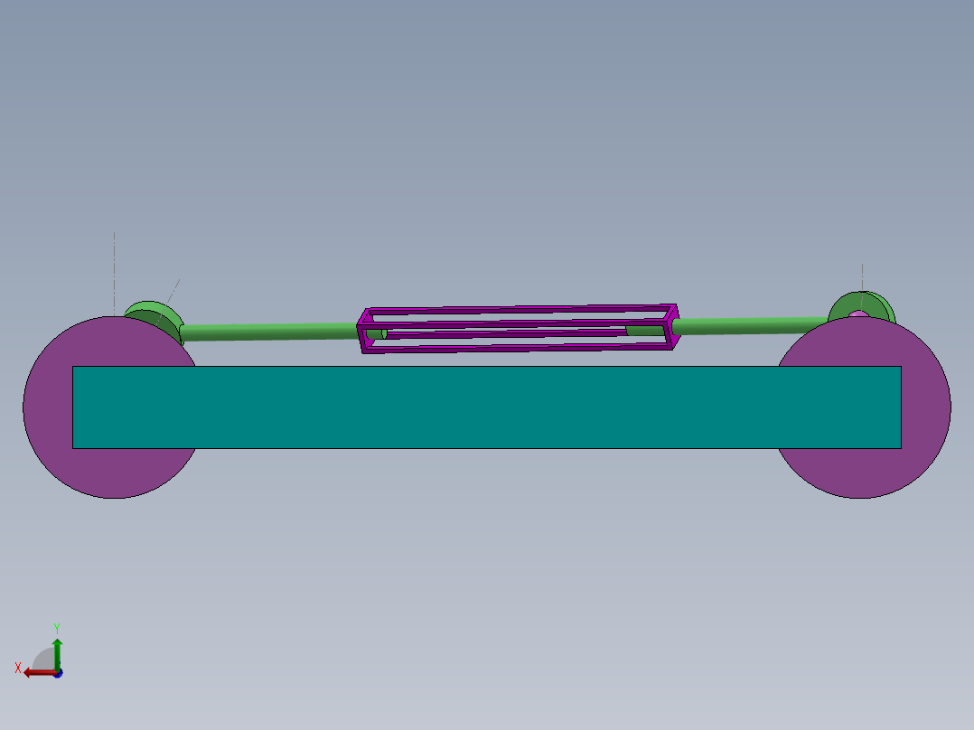 机械联动系统后视图