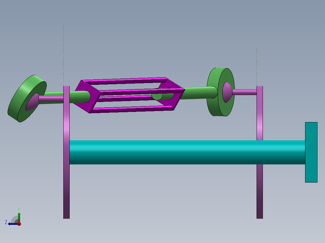 机械联动系统右视图