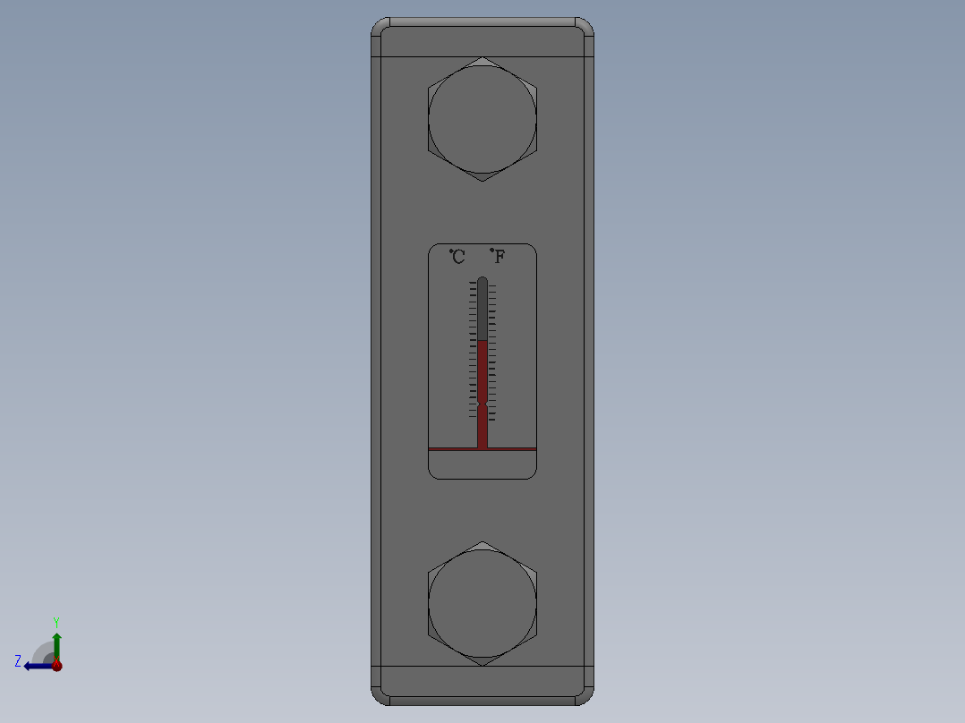 YWZ系列液位液温计YWZ-76右视图