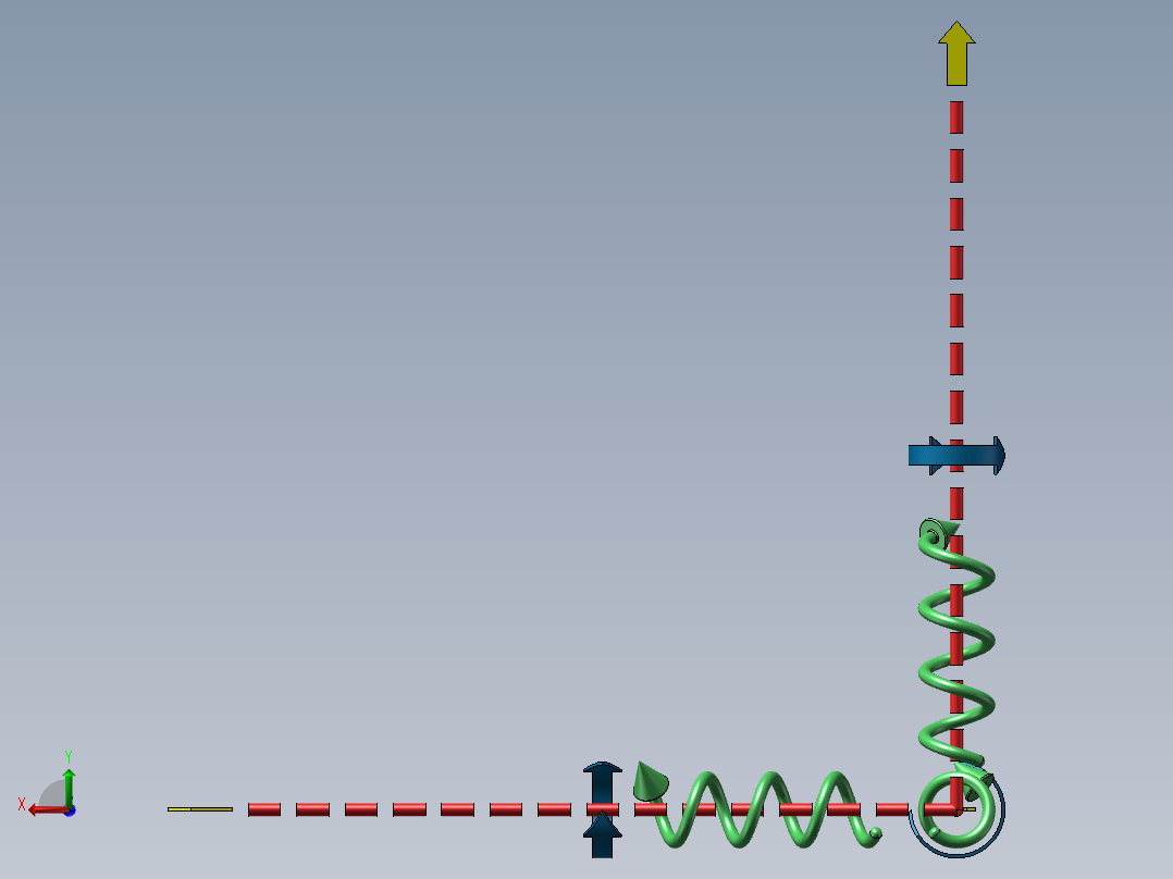 制作虚线、箭头动画后视图