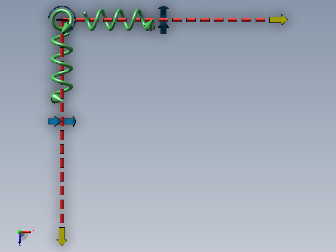 制作虚线、箭头动画俯视图