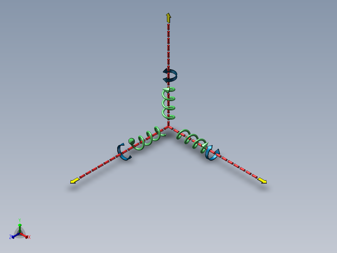 制作虚线、箭头动画正等轴测图