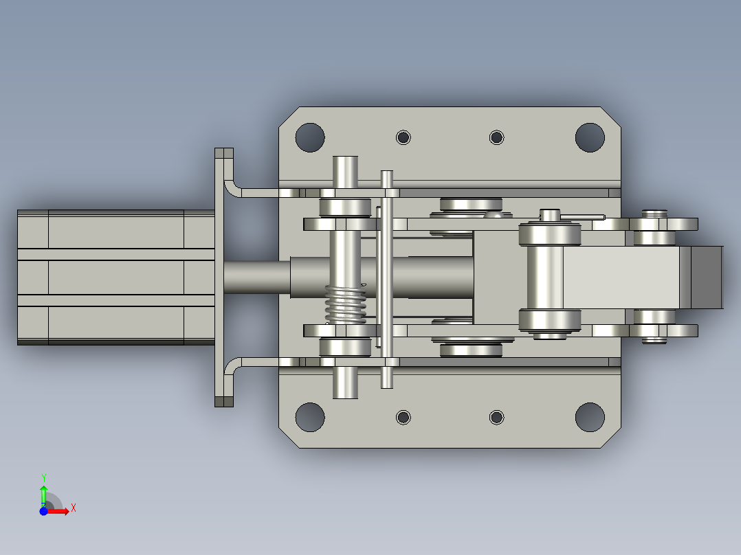 wst卧式阻挡器前视图
