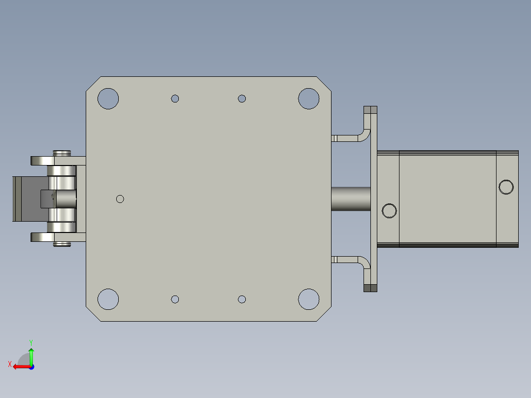 wst卧式阻挡器后视图