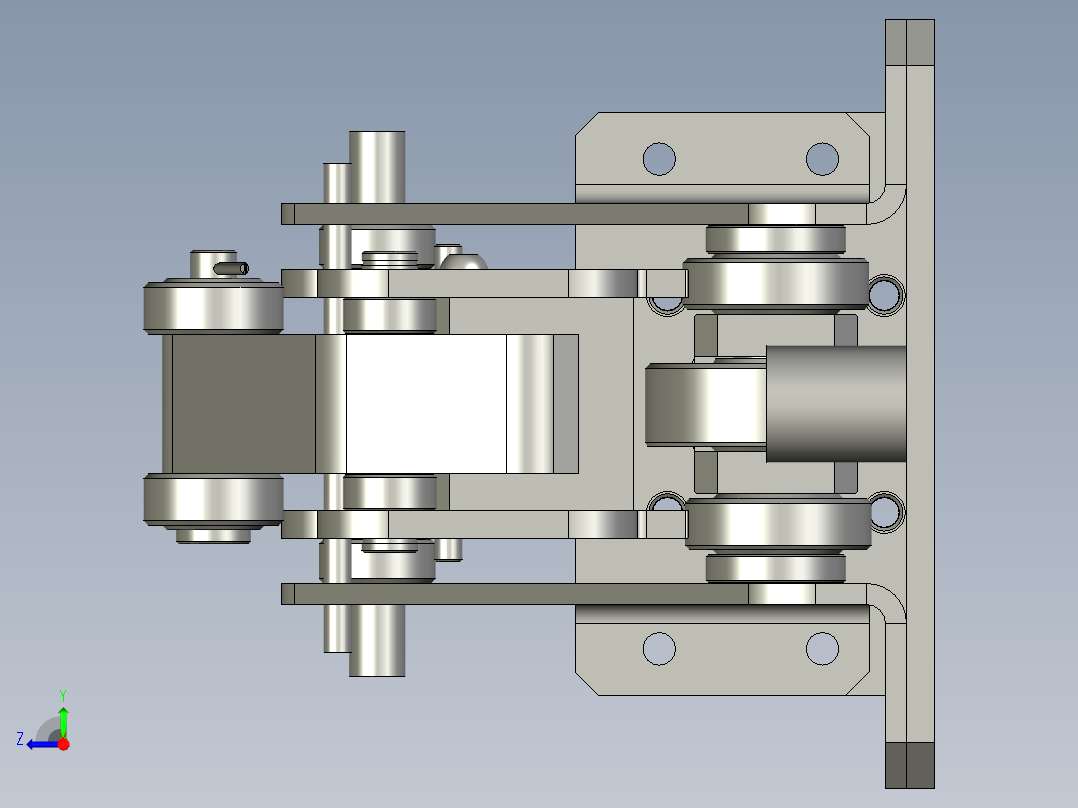 wst卧式阻挡器右视图