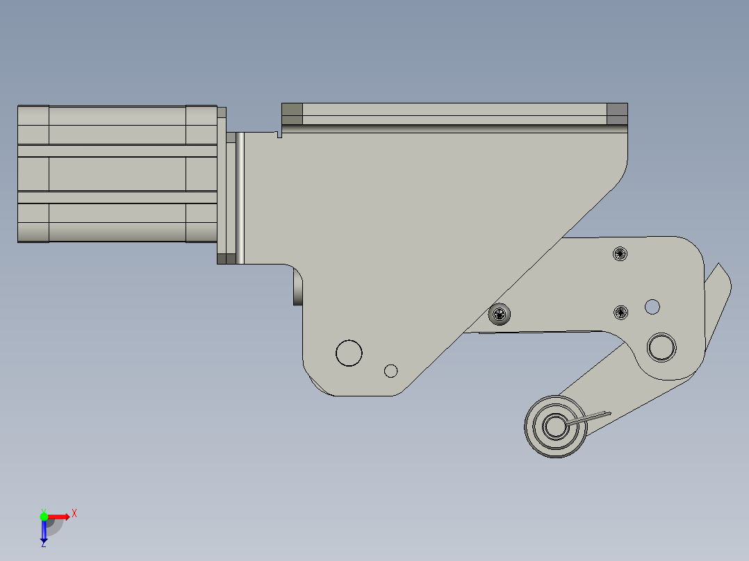 wst卧式阻挡器俯视图