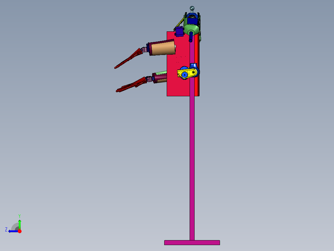 多维微创手术机械手右视图
