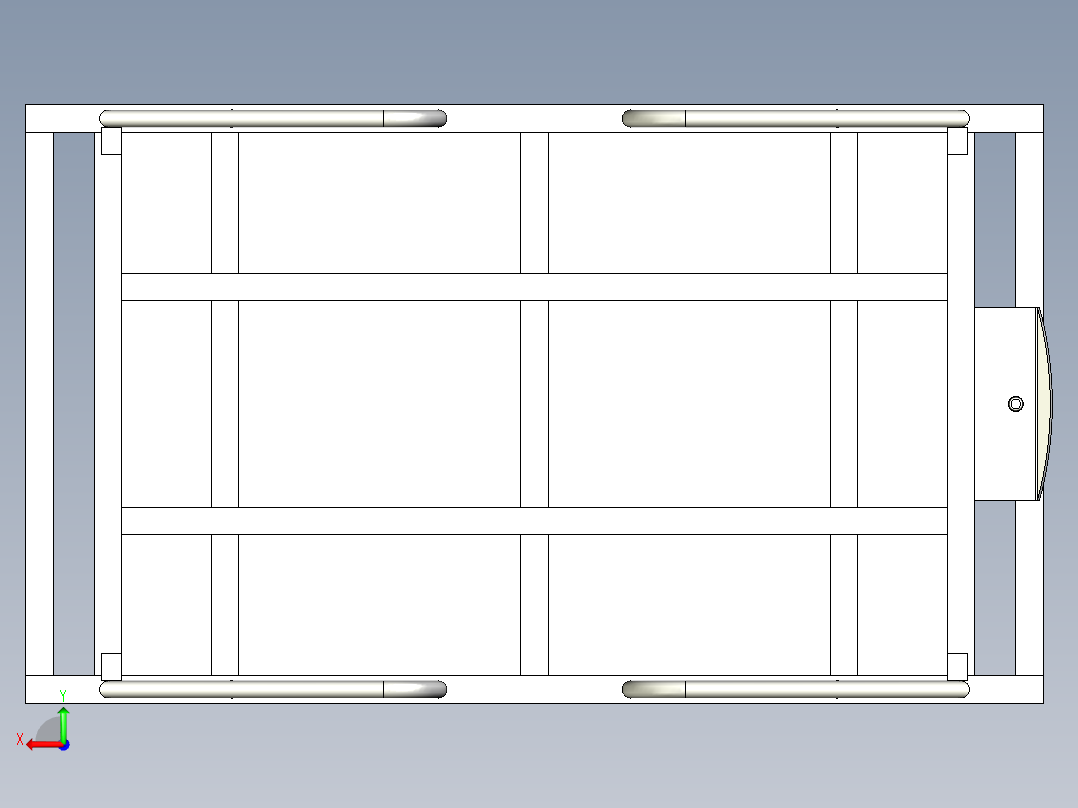 A5散热器小风扇物流器具后视图